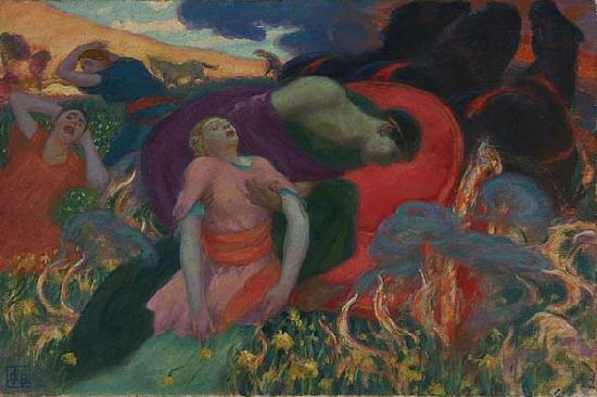 Rupert Bunny The Rape of Persephone oil painting image